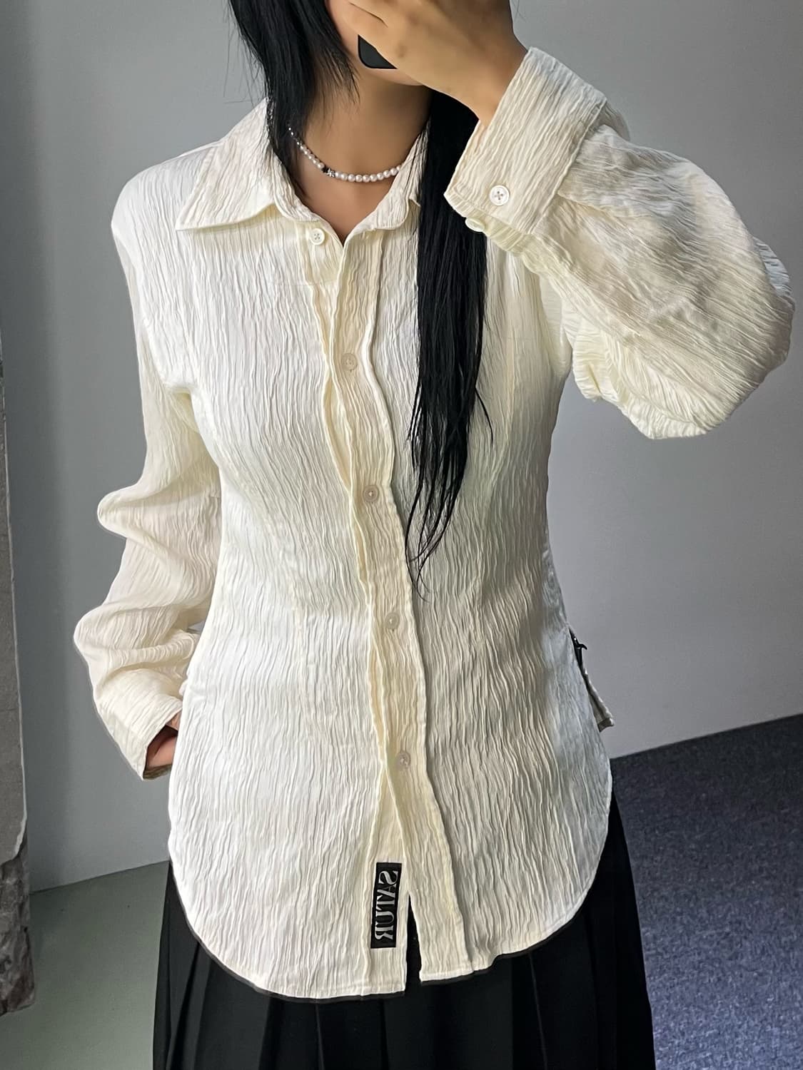 세터 22f/w 플리츠 셔츠 상품이미지1