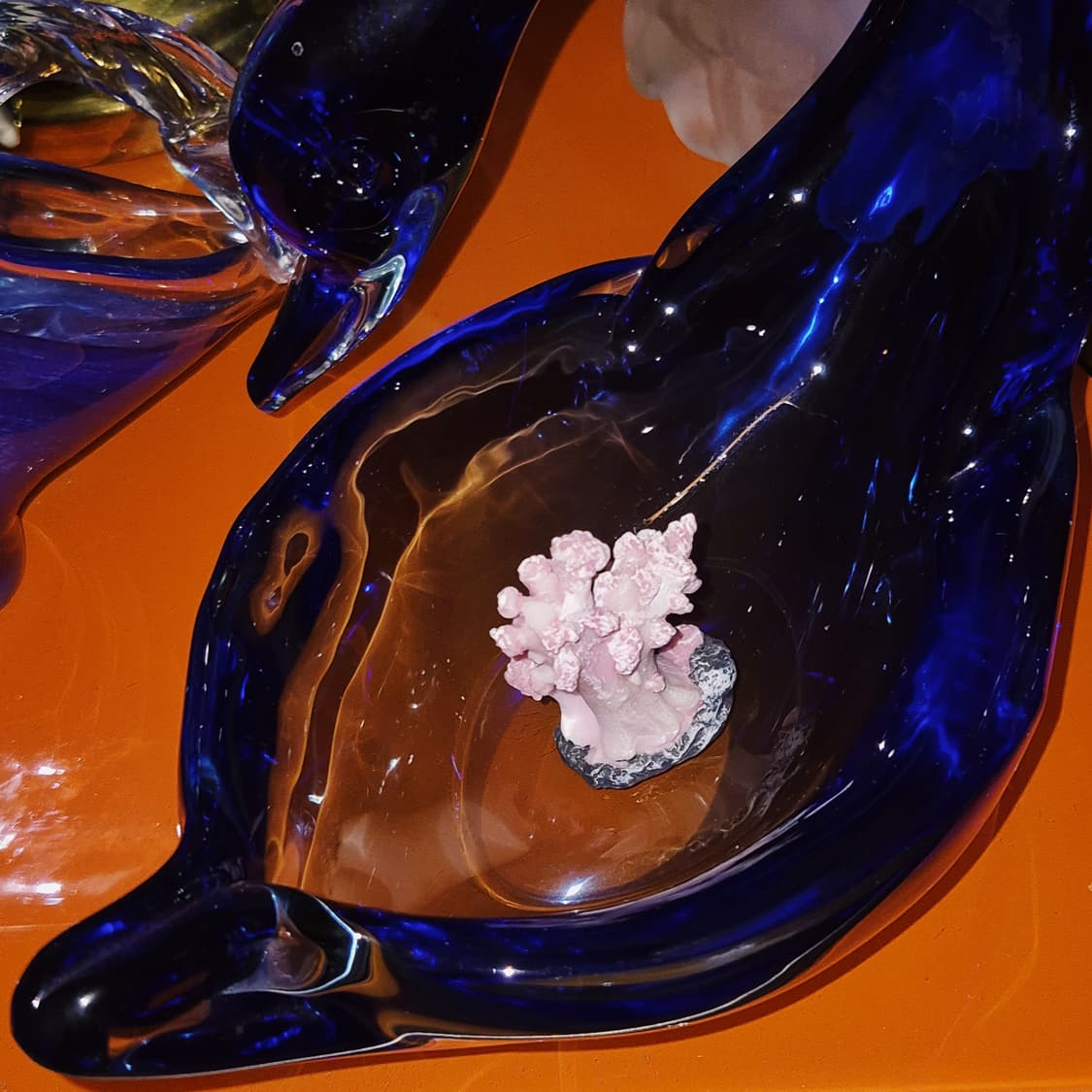 70s 이탈리아 무라노 핸드블로운 백조 트레이 상품이미지7