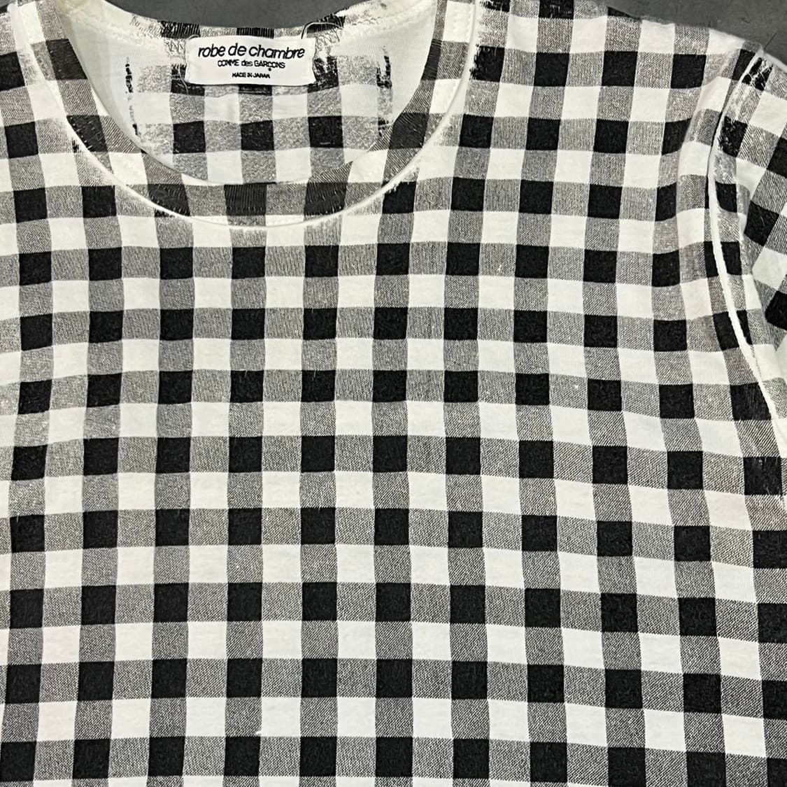  꼼데가르송 로브 드 샴브레 체크 반팔티 y16059 상품이미지4