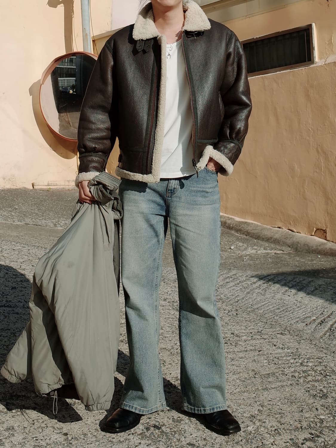 B-3 양가죽 무스탕 자켓 상품이미지8