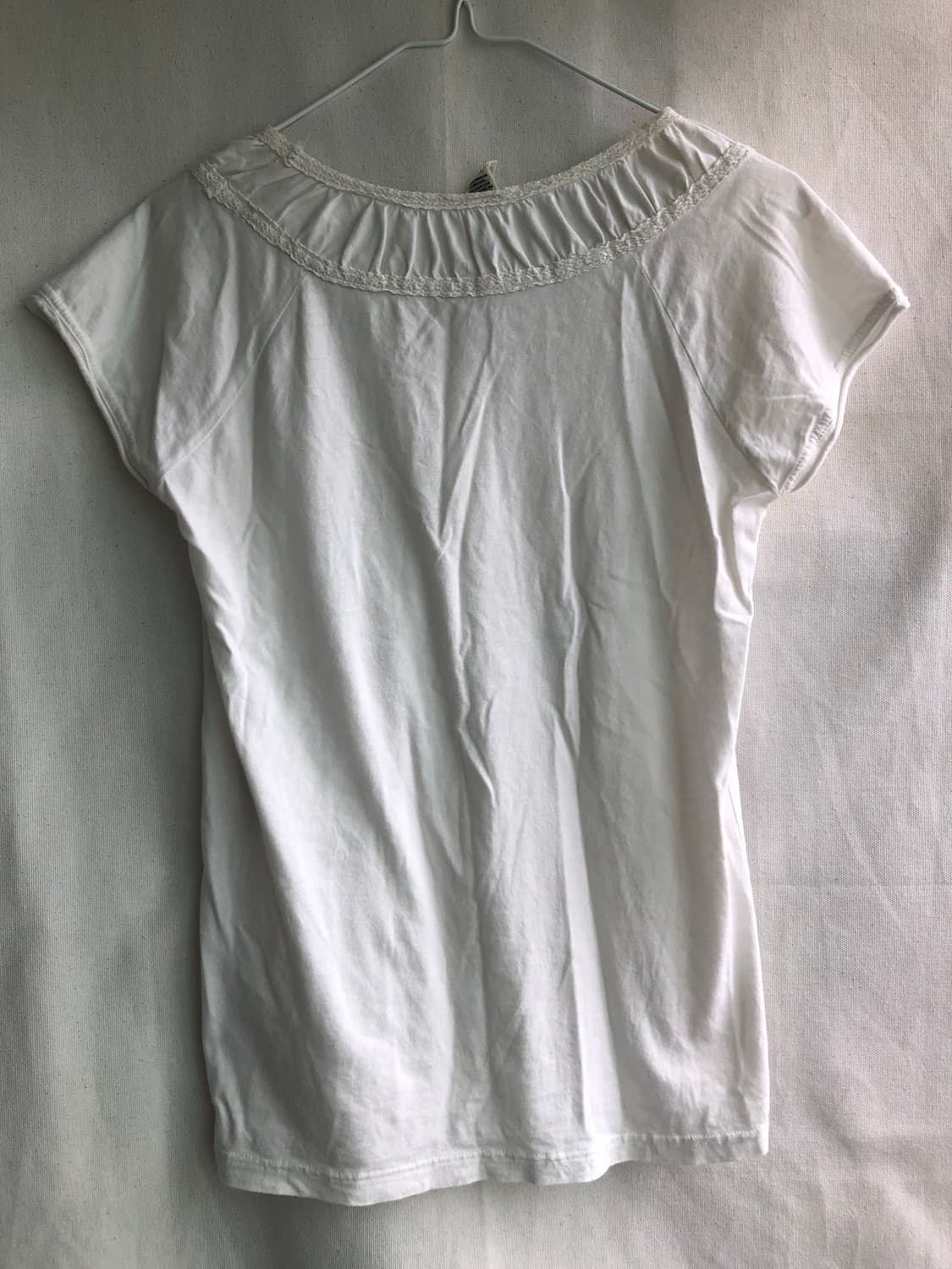 빈티지 상의 반팔 티셔츠 모리걸 레이스 포인트 상품이미지2