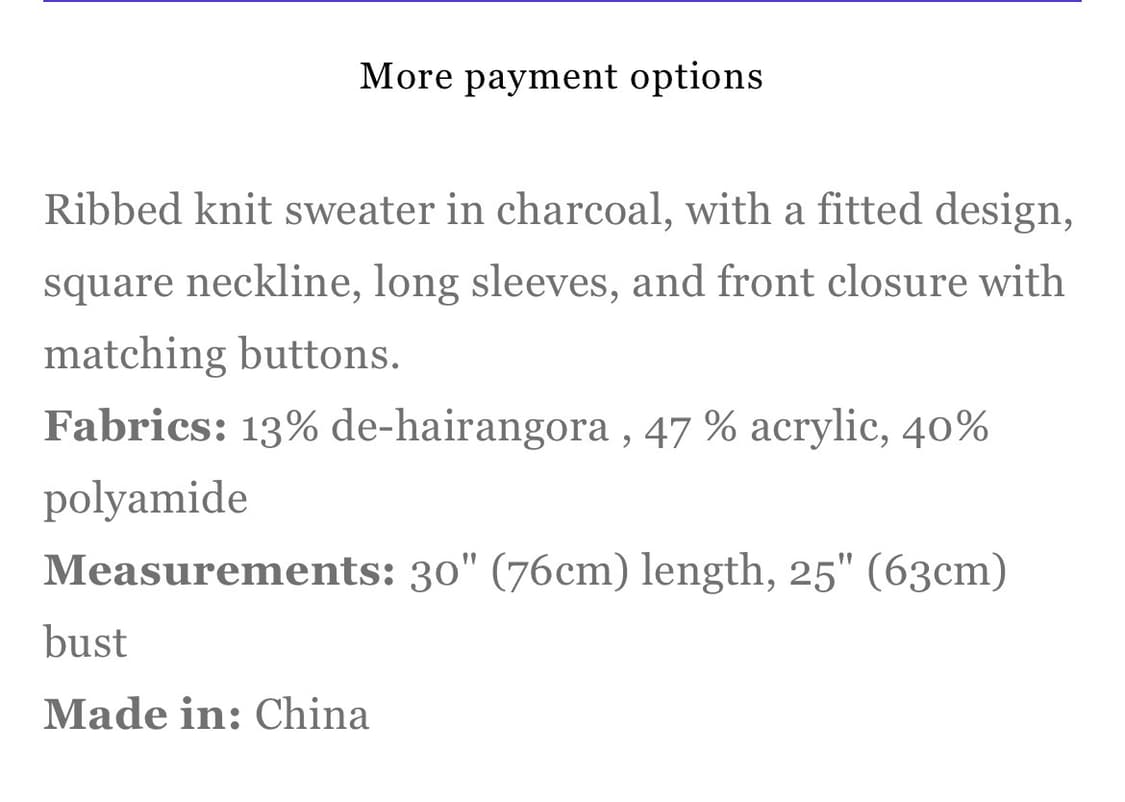 브랜디멜빌 nikki sweater (차콜) 상품이미지4