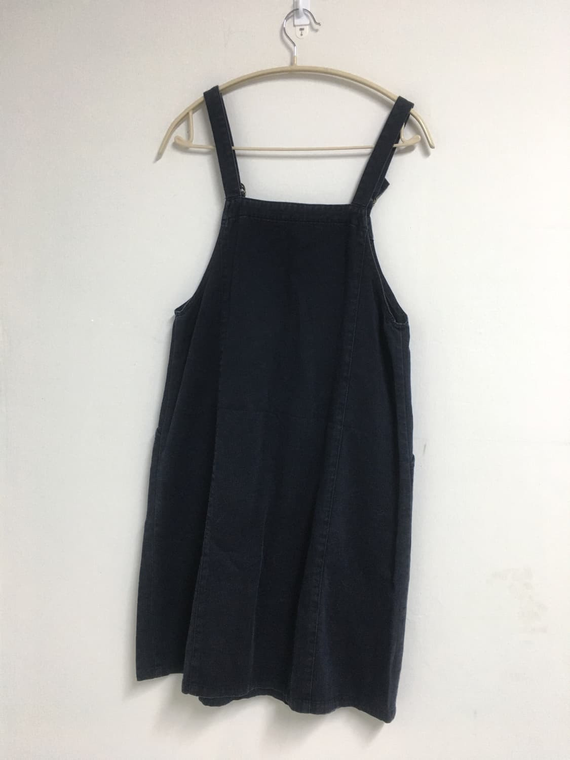 네이비 오버롤 스커트 상품이미지5