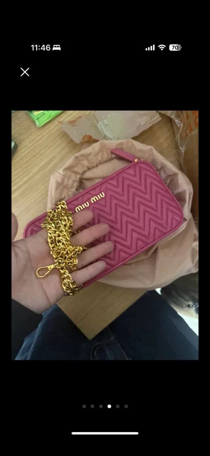 미우미우 마테라쎄 백 판매합니다!(핑크) 상품이미지1