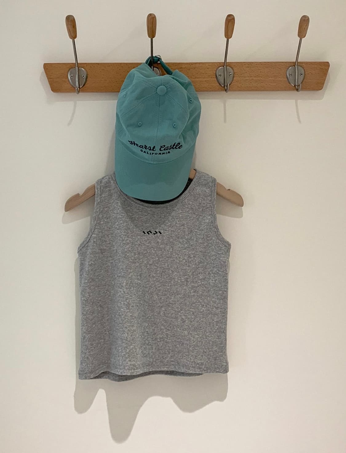 인지액티브 리브드 크롭 티 (그레이) 상품이미지4