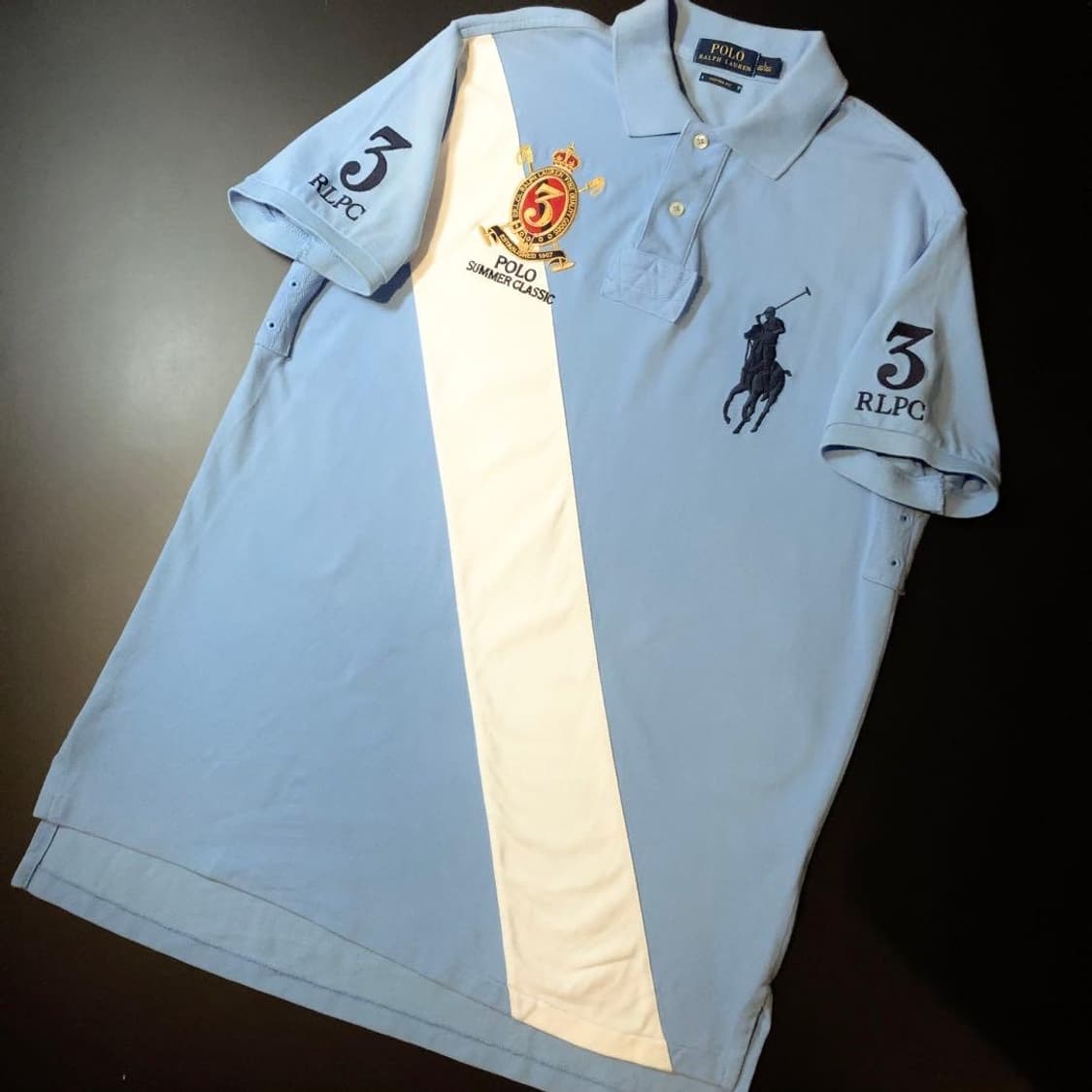 폴로 빅포니 치프키프 하늘 반팔 셔츠 상품이미지1