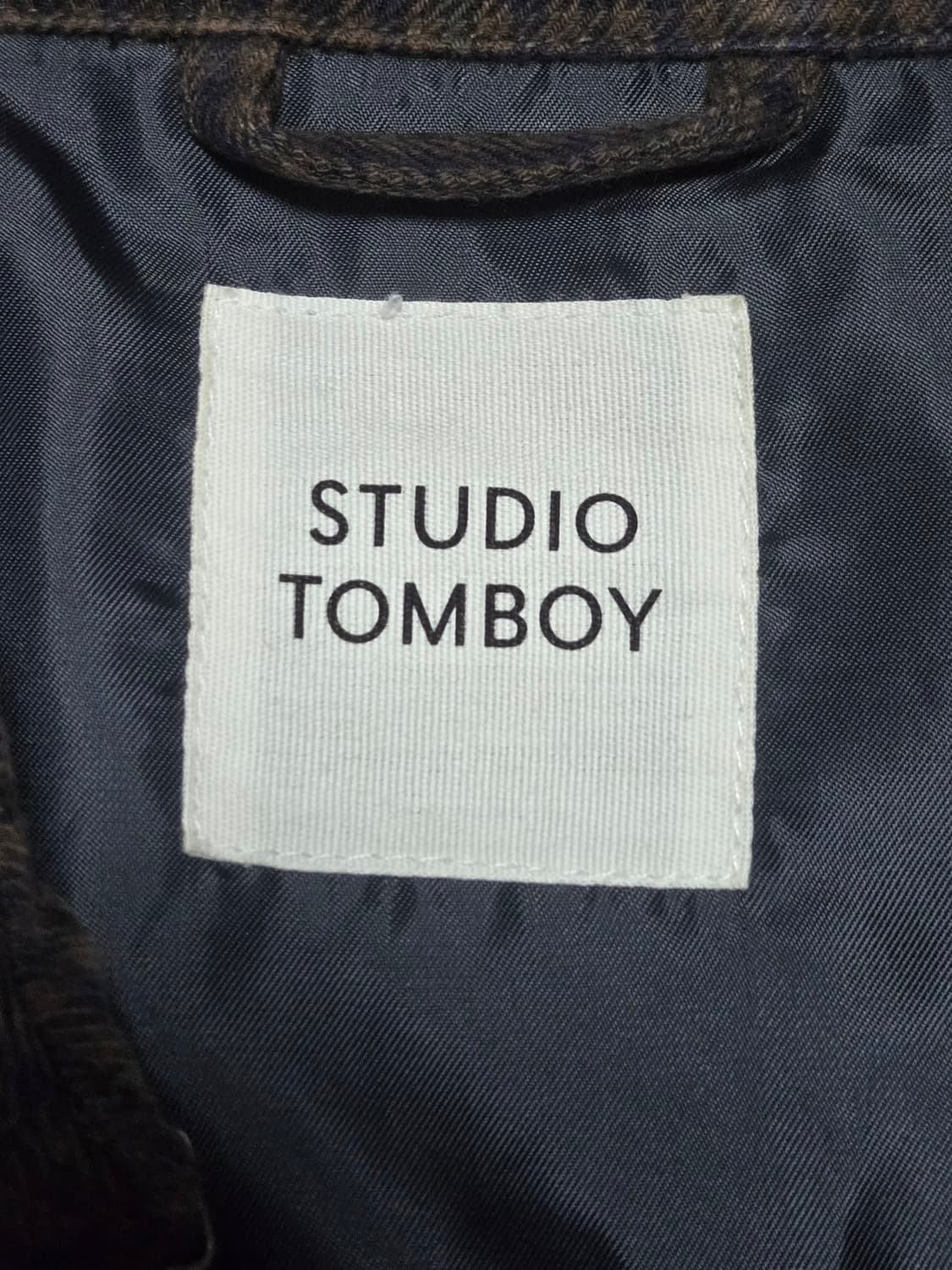 스튜디오톰보이 체크 트렌치코트/ 여성 코트/ 여자 코트 상품이미지3