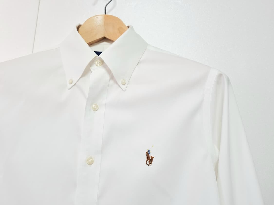 남성 폴로 화이트 흰색 멀티포니 긴팔 셔츠 남방 상품이미지4