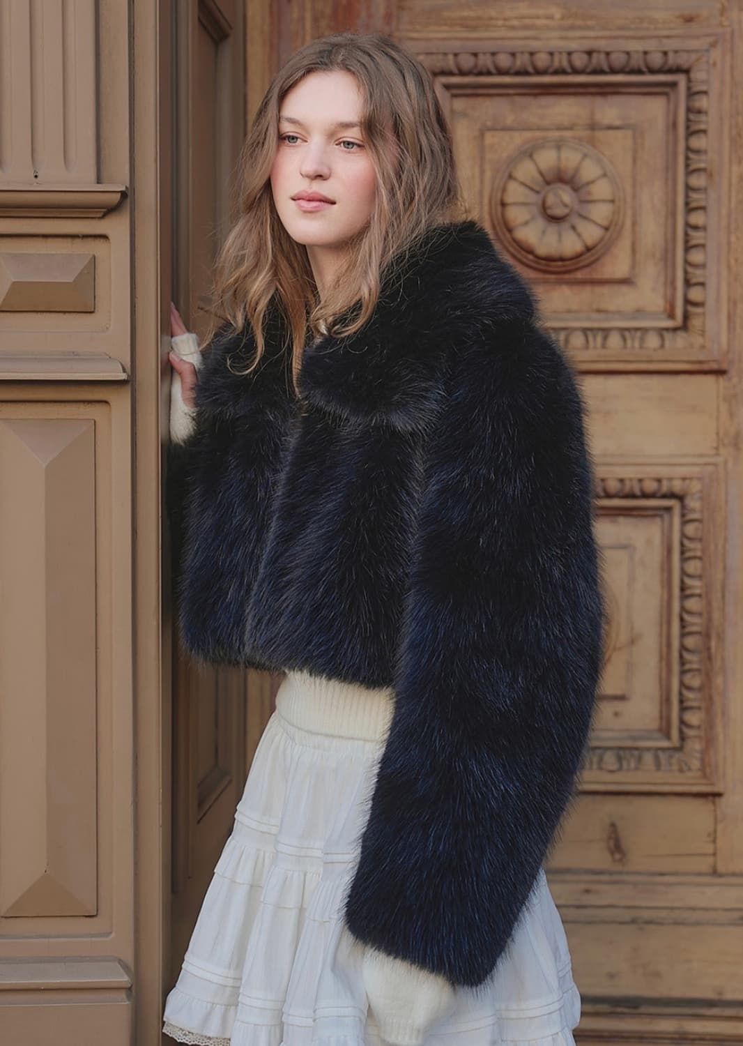 랭앤루 크롭 퍼자켓 상품이미지5