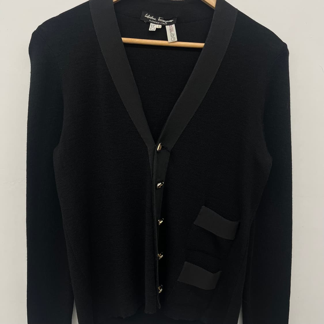 페라가모 블랙 여성 가디건 L 상품이미지2
