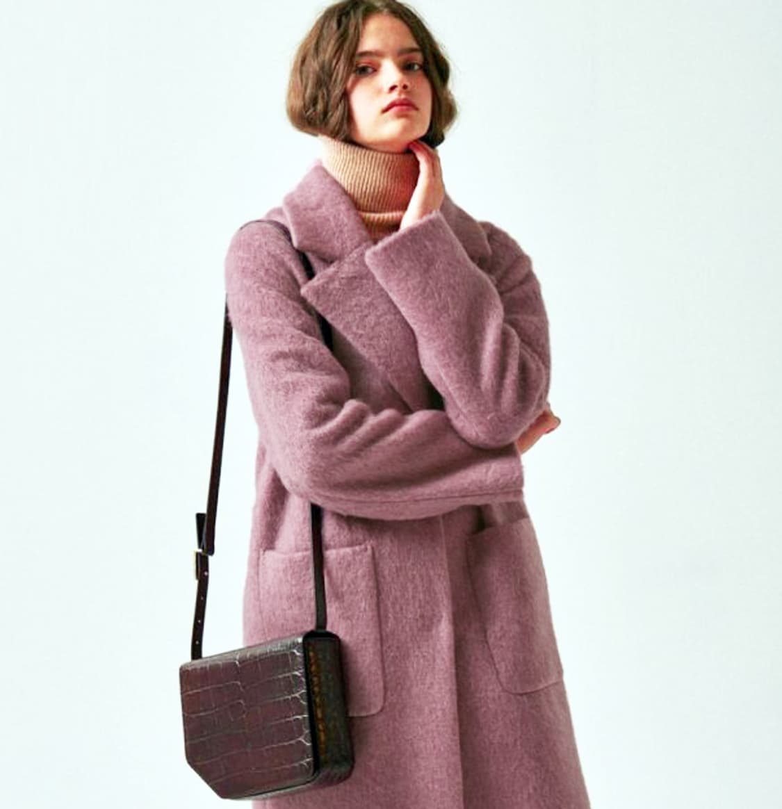 마르디메크르디(Mardi Mercredi) 모헤어 코트 프리사이즈 상품이미지1