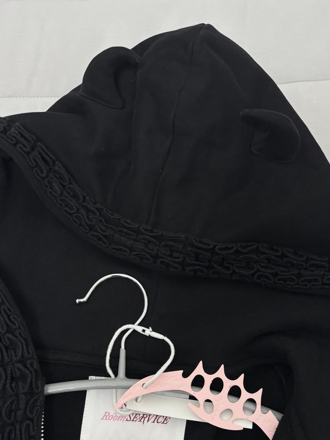 Nodress romservice 악마 데빌 후드집업 블랙 S (택O) 상품이미지5