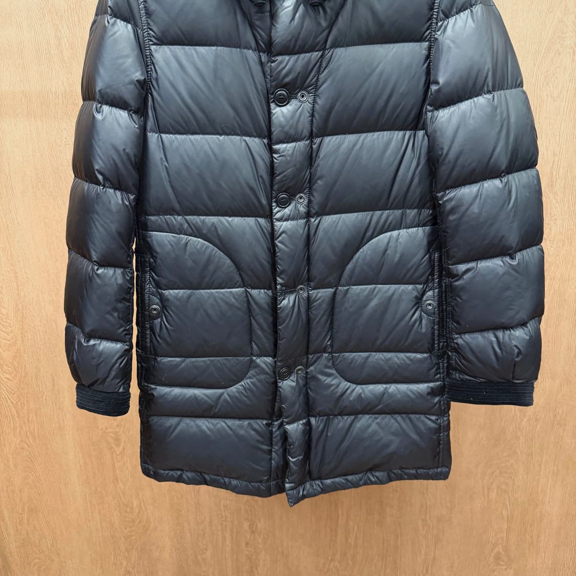 꼼데가르송 준야 와타나베 맨 듀베티카 구스 다운 패딩 코듀로이 카라 블랙 상품이미지5