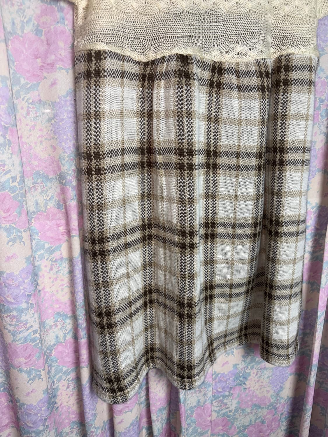 체크 반소매 미니 원피스 상품이미지9