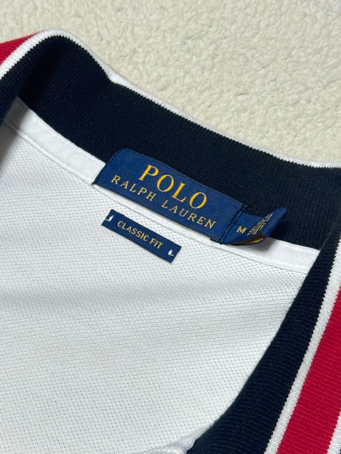 폴로 랄프로렌 빅포니 흰검 반팔 상품이미지4