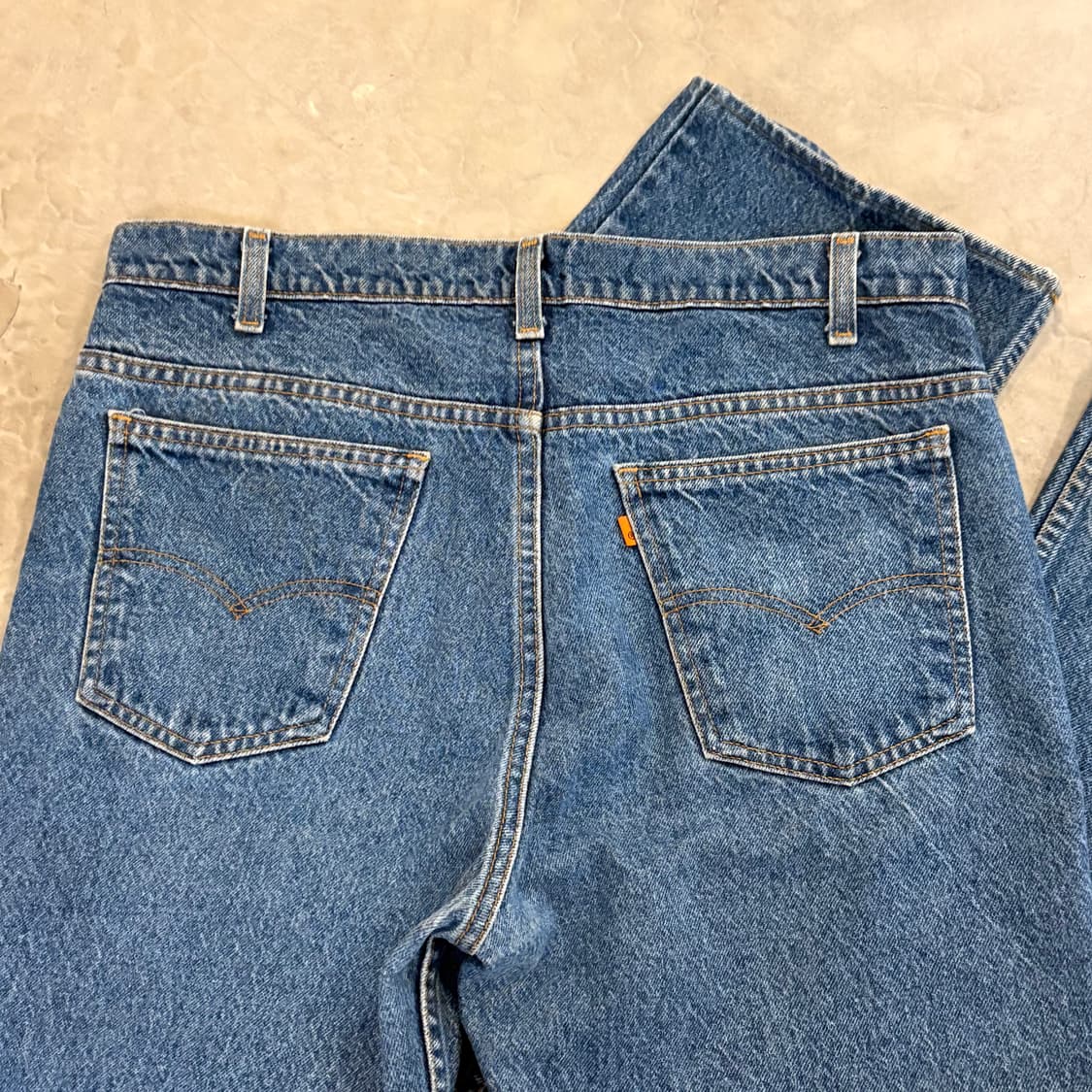 [36/32] 90s USA🇺🇸 리바이스 517 오렌지탭 중청 데님 상품이미지6