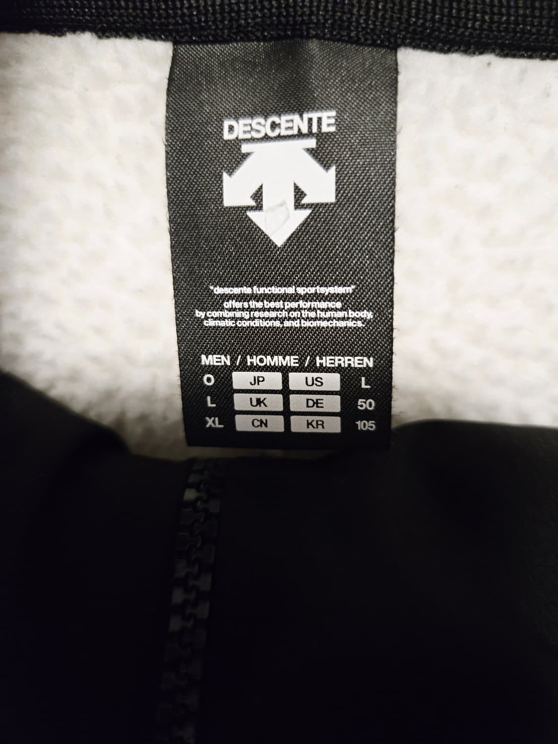 [XL] 데상트 남성 플리스 후드 자켓 상품이미지5