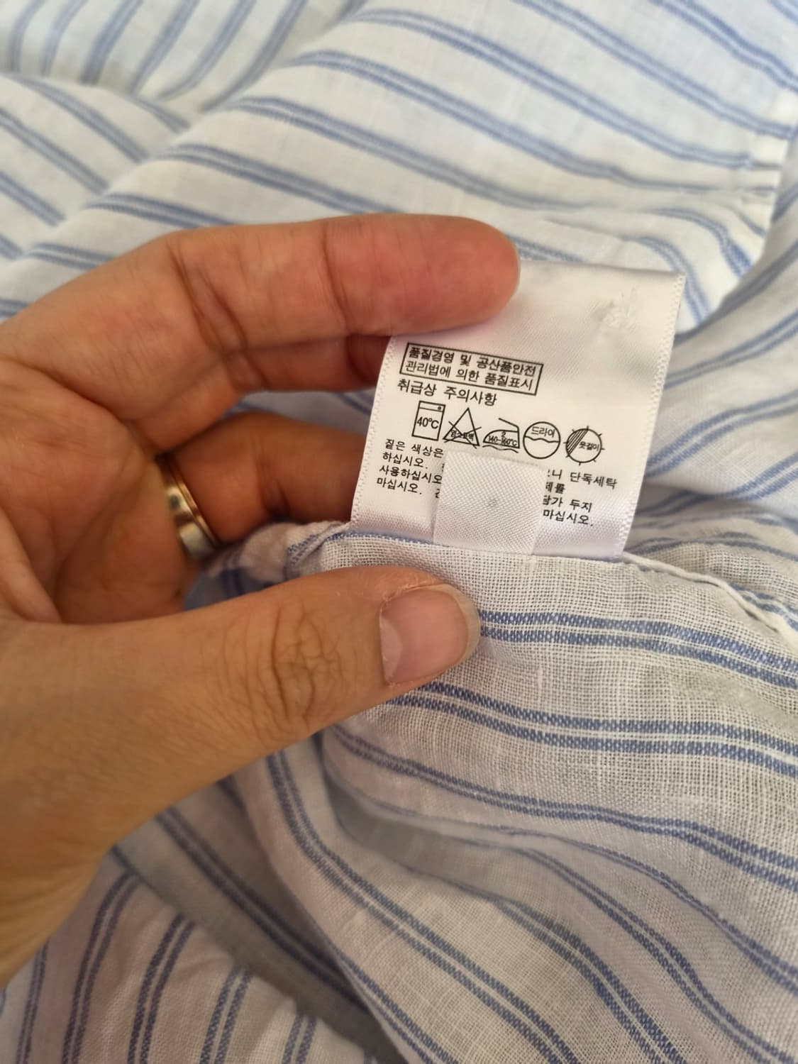 유니클로 여성 스트라이프린넨블라우스 S사이즈 상품이미지9