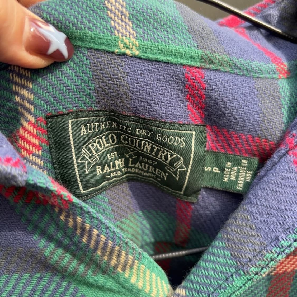 폴로 컴퍼니 빈티지 체크 긴팔 셔츠 S P00017 상품이미지2