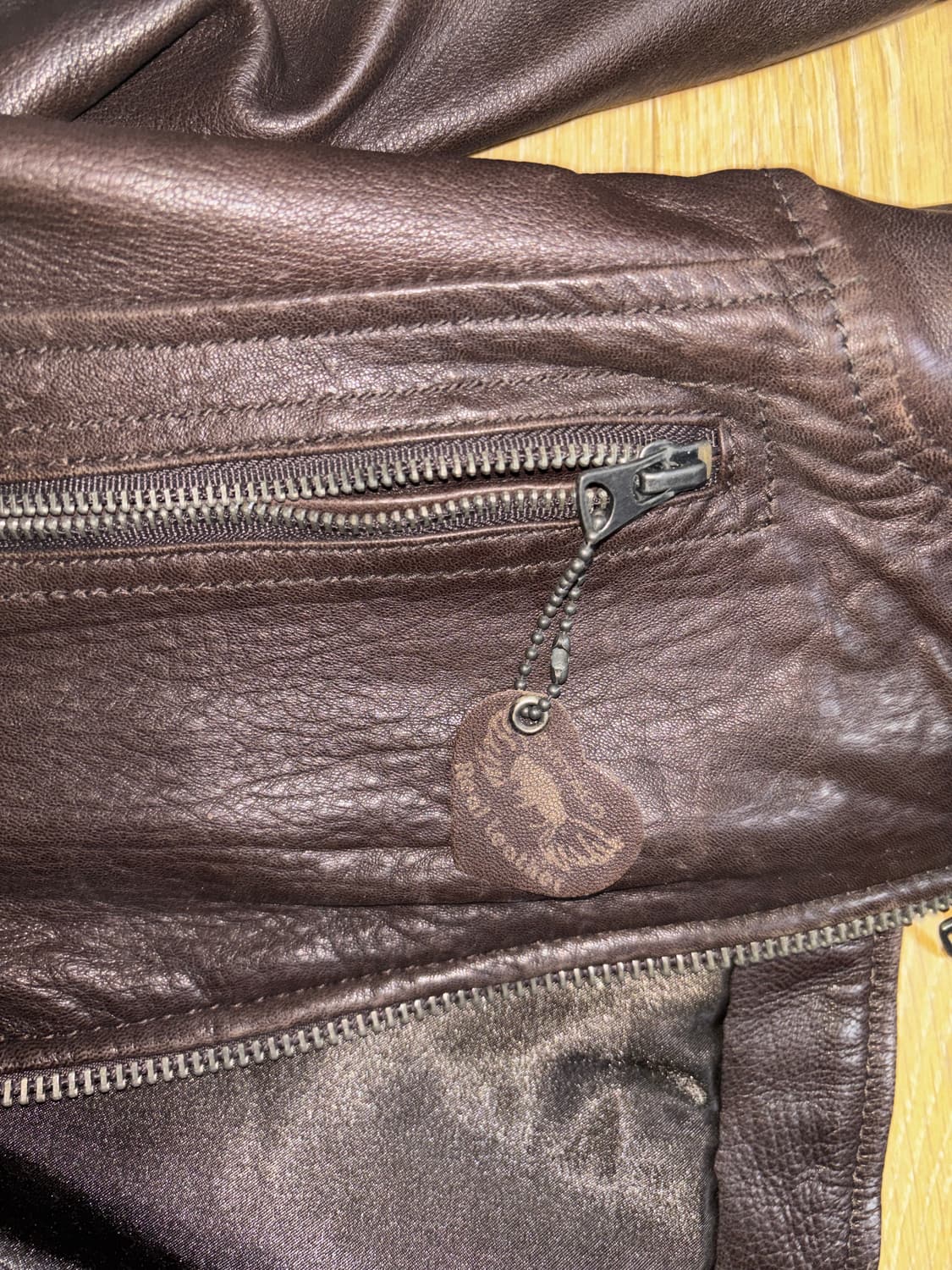 버팔로 데이비드 비튼 브라운 레더자켓 상품이미지2