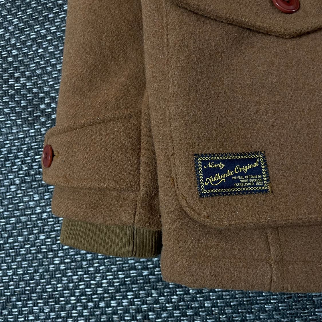 TBJ 브라운카멜 숏 더플코트 상품이미지5