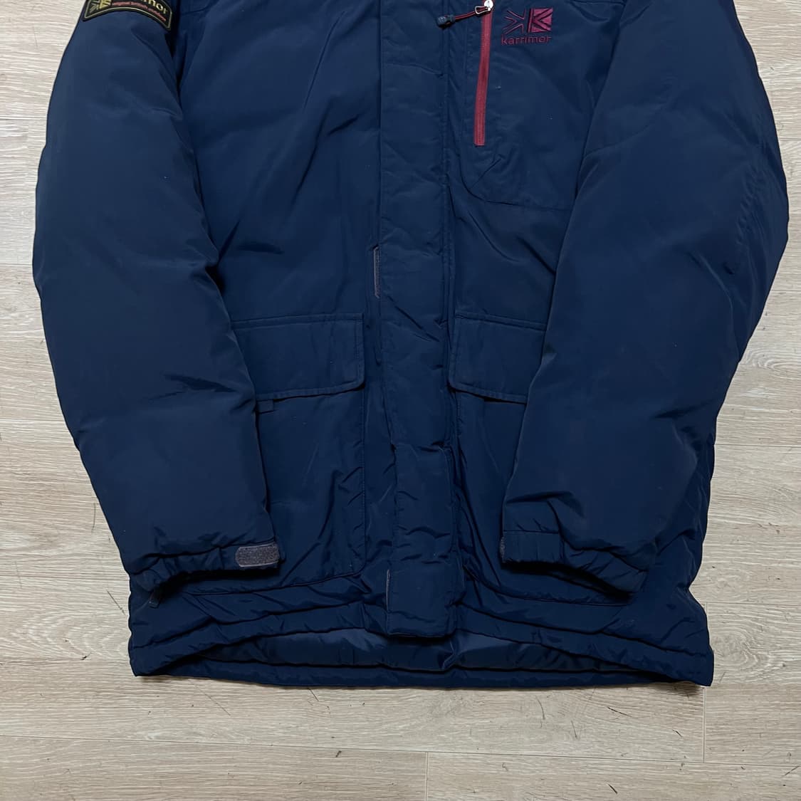 카리모어 구스다운 후드 파카 패딩 점퍼 [네이비] L/100 상품이미지3