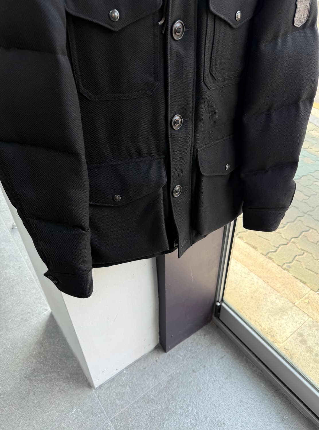 S/ 폴로랄프로렌 블랙 레더패치 헌팅 다운패딩 상품이미지4