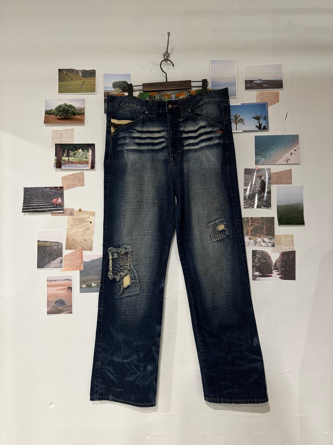 워싱 데님 팬츠 상품이미지1