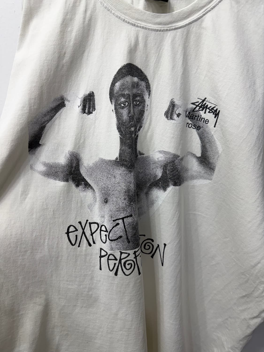 정품) 스투시 마틴 로즈 오버사이즈 반팔티 XL 상품이미지3