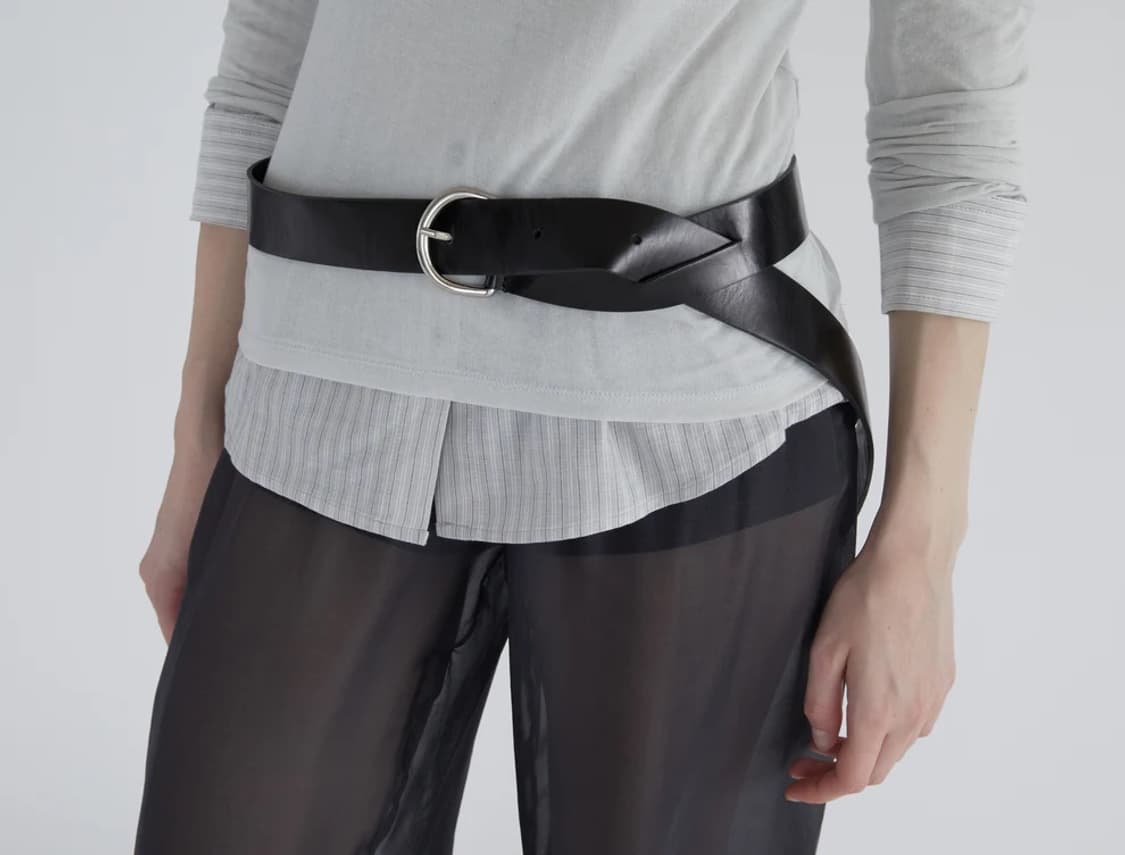 [XS/S,M/L]팔로마울 Adela 더블 벨트/블랙 상품이미지4