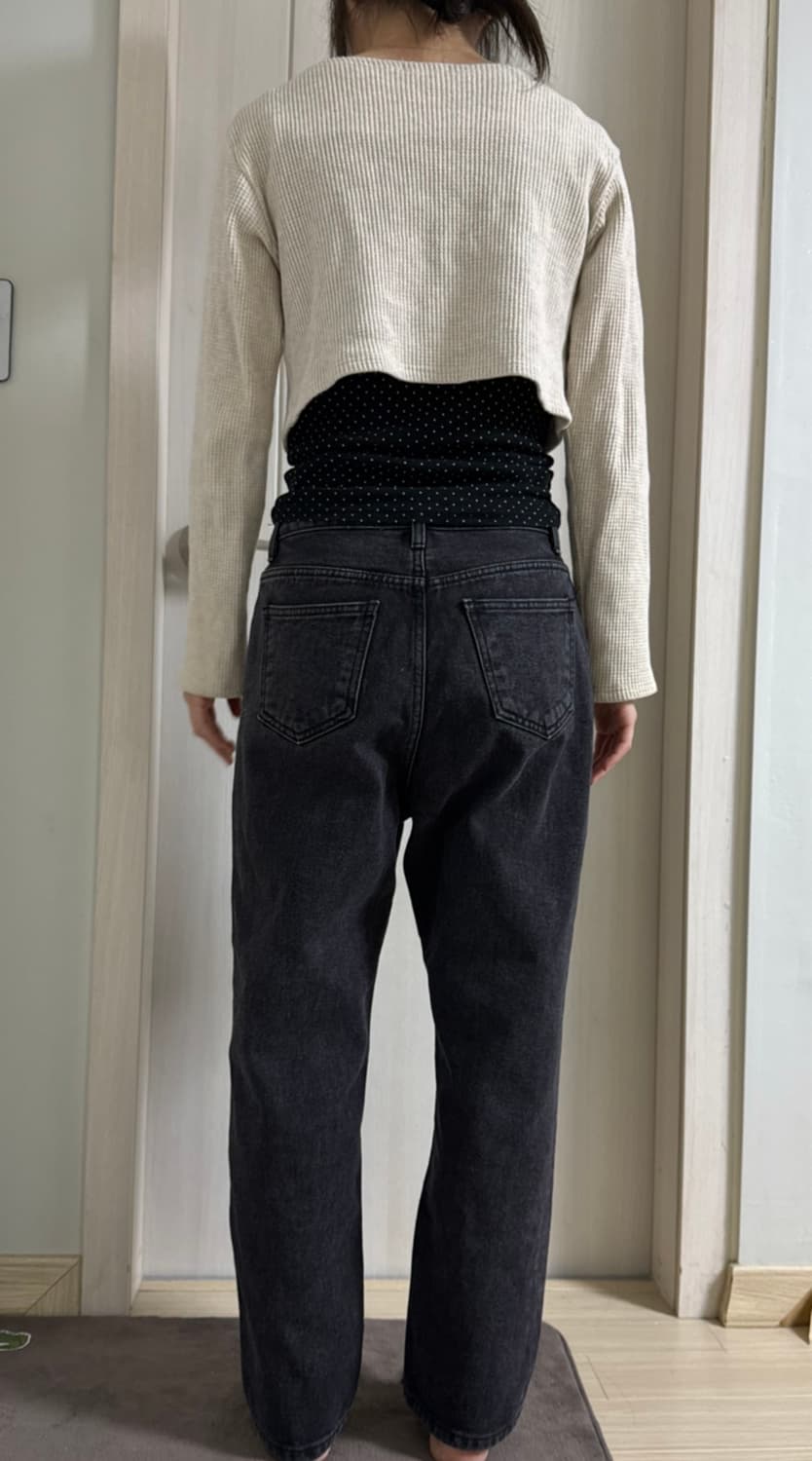 베이지 콩단추 가디건 코디셋 상품이미지4