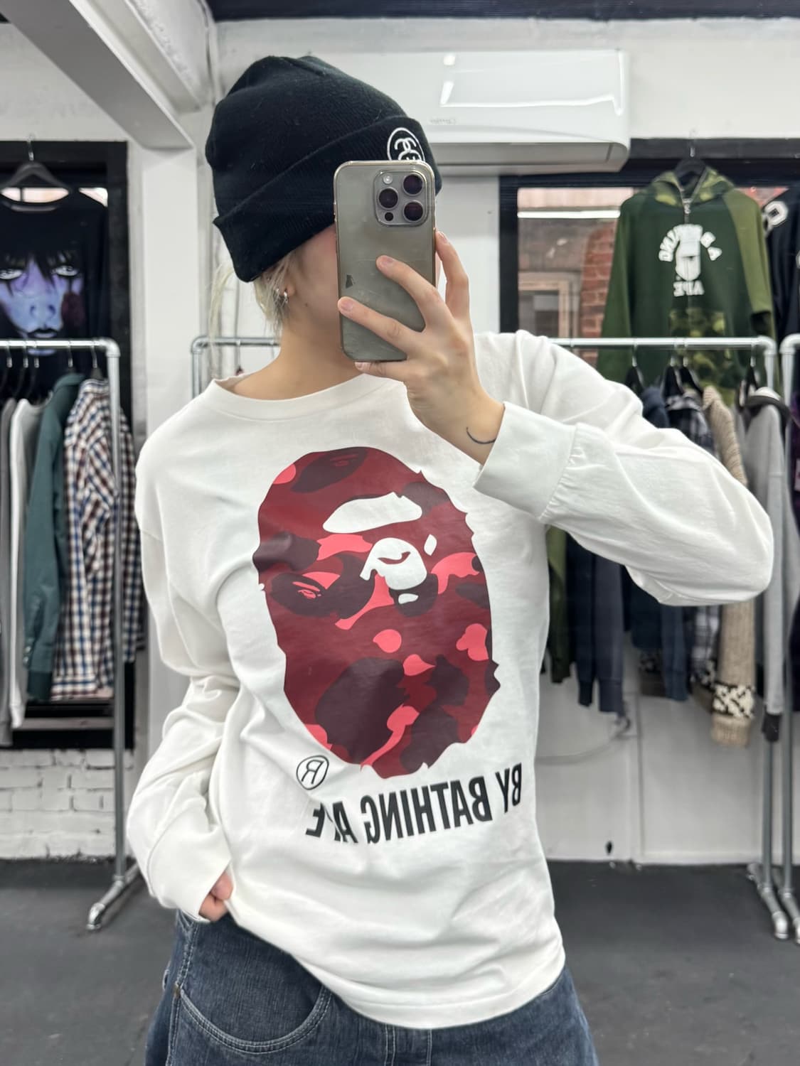 베이프 적계 빅사루 롱슬리브 상품이미지2