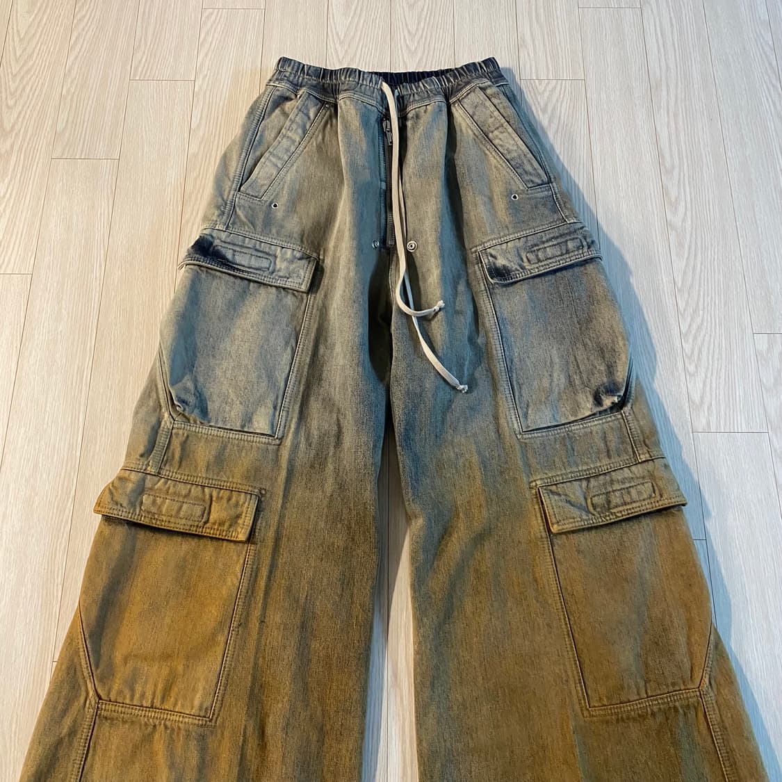 [S] 릭오웬스 다크쉐도우 더블 카고 점보 벨라스 스카이/오렌지 상품이미지4