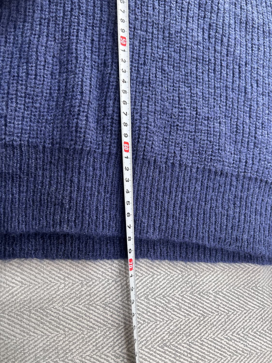 [100] 베르노 알파카 울 니트 남성 L사이즈 네이비 상품이미지8