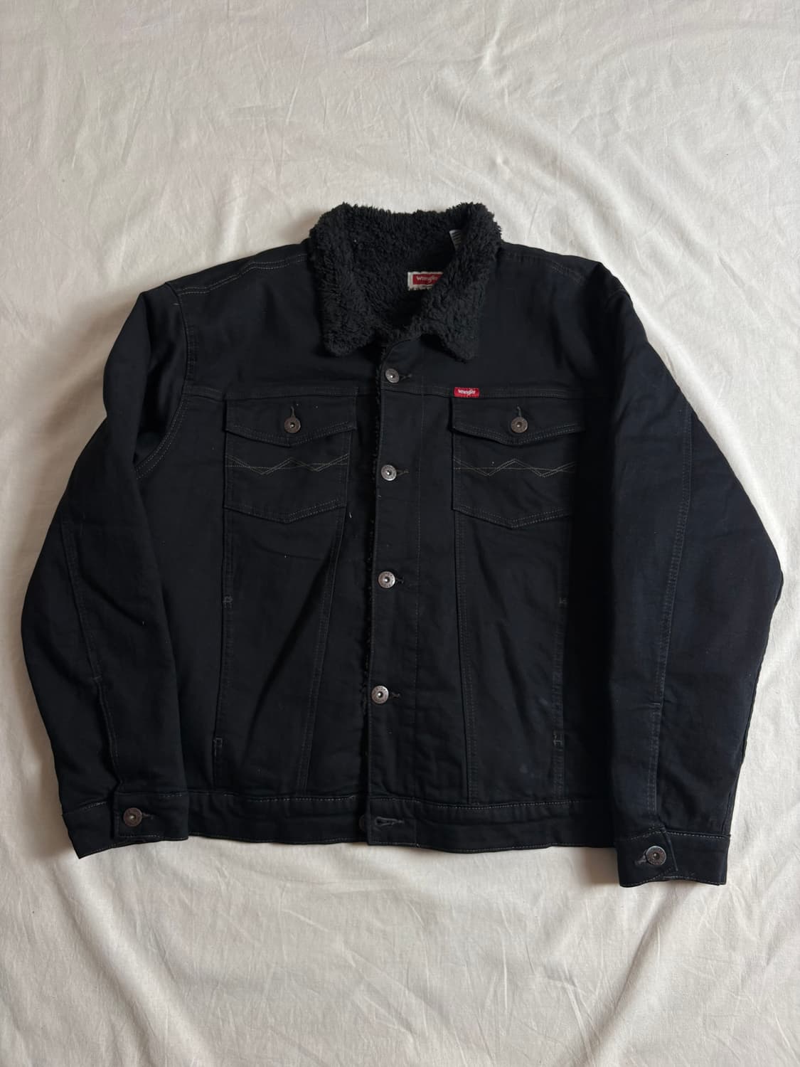Wrangler 랭글러 블랙데님 쉐르파 자켓 XXL 상품이미지1