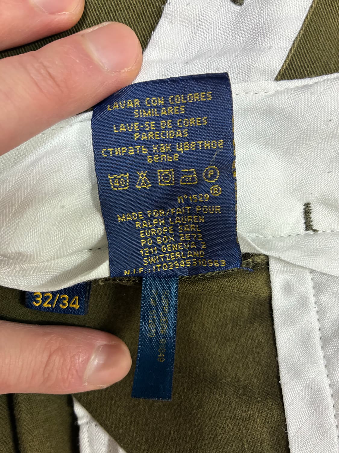 폴로 랄프로렌 치노팬츠 카키 32/34 상품이미지5