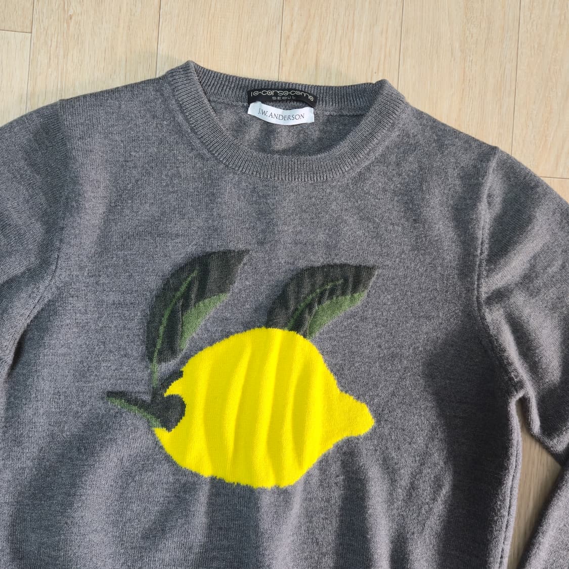 S) JW앤더슨 챠콜 레몬 니트 상품이미지2