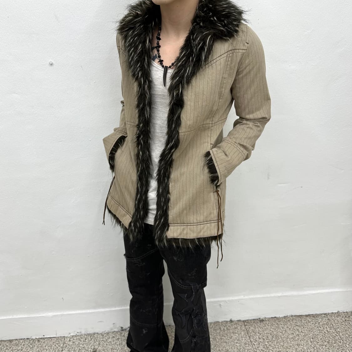 Levi’s fur trimming coat jacket 상품이미지1