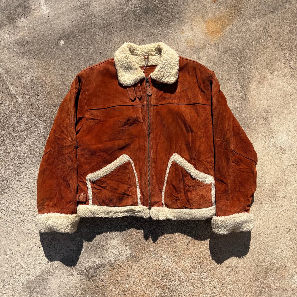 90s MUY BIEN SUEDE B-6 빈티지 자켓 M 상품이미지1