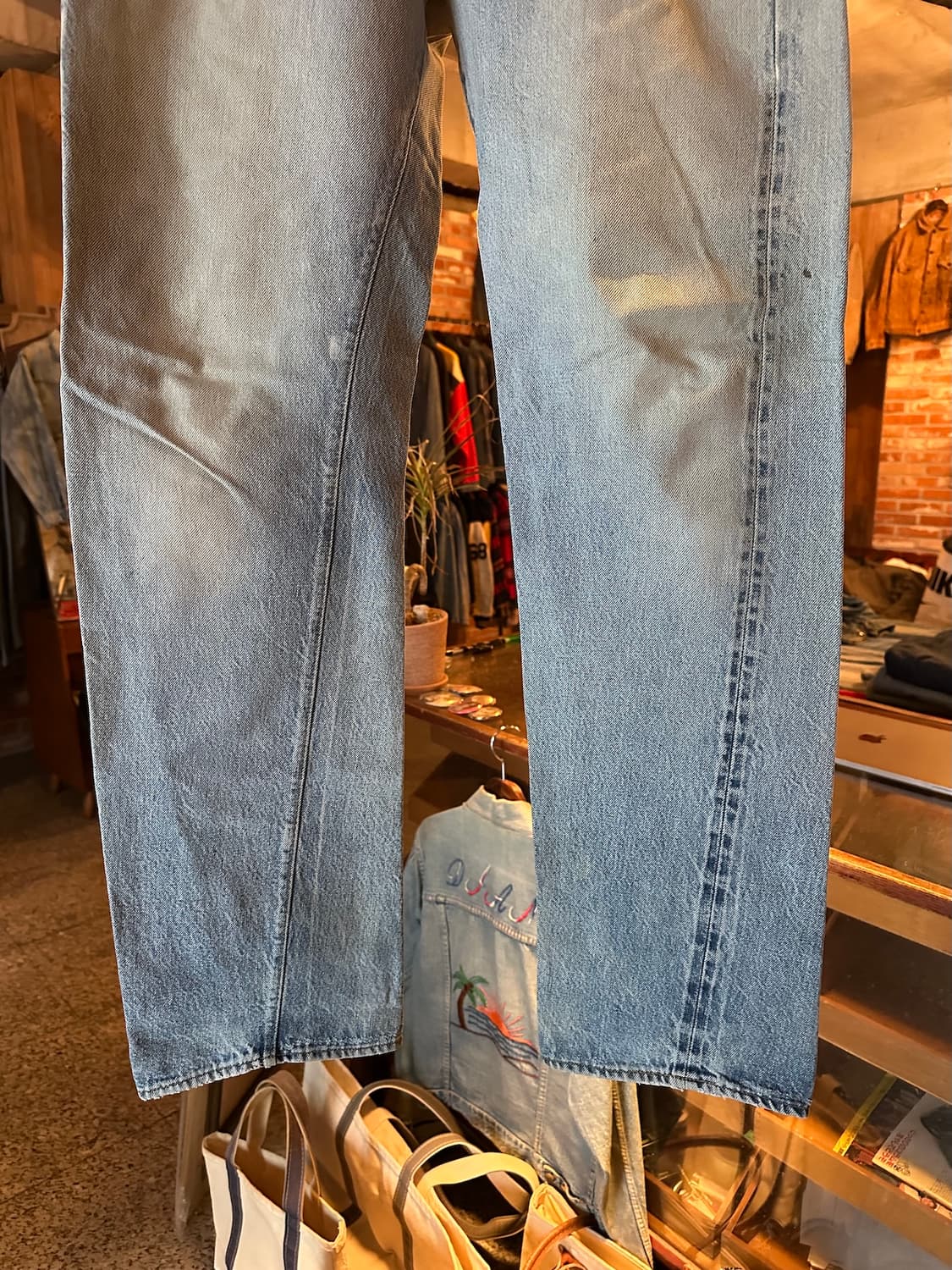 80s USA 빈티지 리바이스 501 셀비지 데님 팬츠 상품이미지3