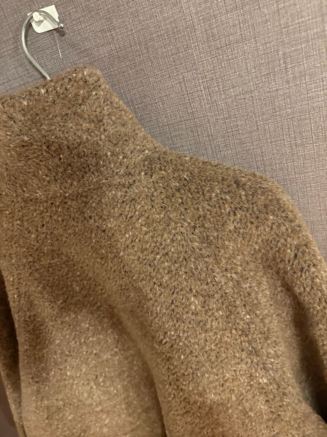  포근한 브라운 울 하이넥 코트 Japan 상품이미지4