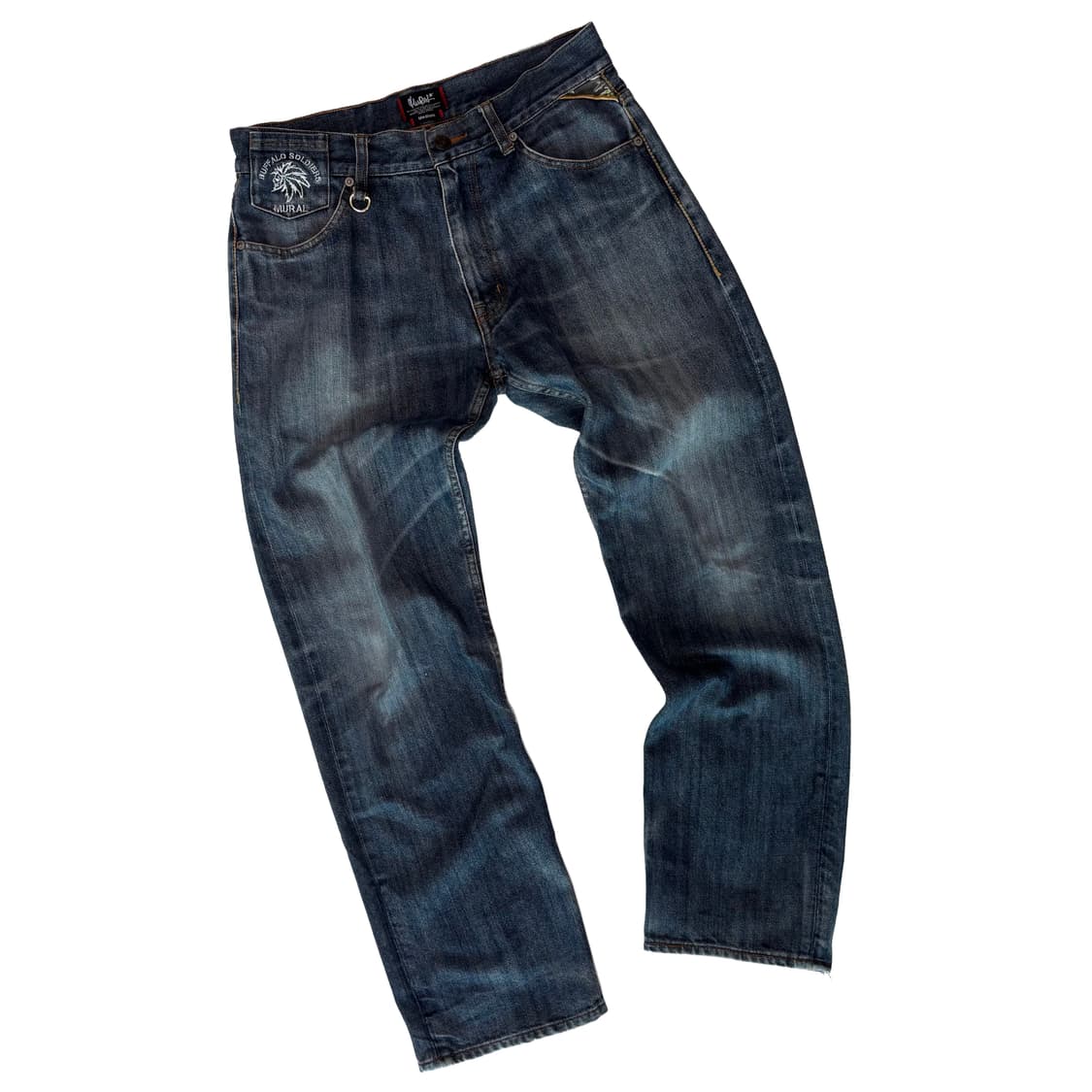 뮤랄(MURAL) 버팔로 솔저 카모 디테일 스트레이트 데님 상품이미지1