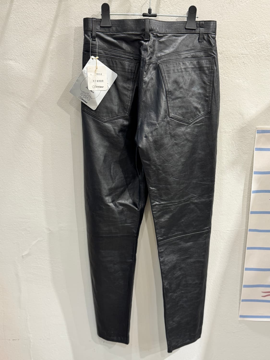 japan vintage 레더팬츠 상품이미지5