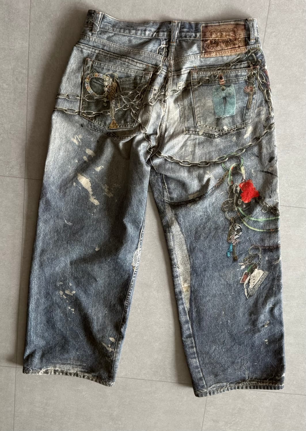 아크네스튜디오 트롱프뢰유 키체인 데님 50 상품이미지2