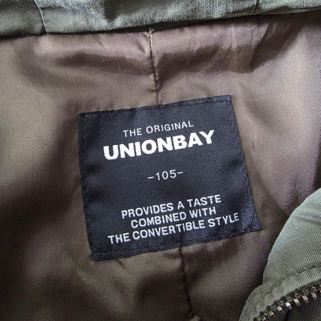유니온베이 Y2K 빈티지 카키 후드 야상 자켓 XL 상품이미지5
