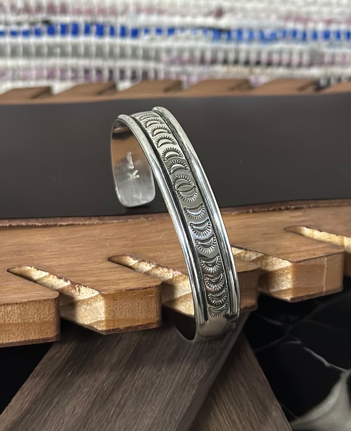네이티브 아메리칸] Keith james 스털링 실버 커프 17.5cm 상품이미지3
