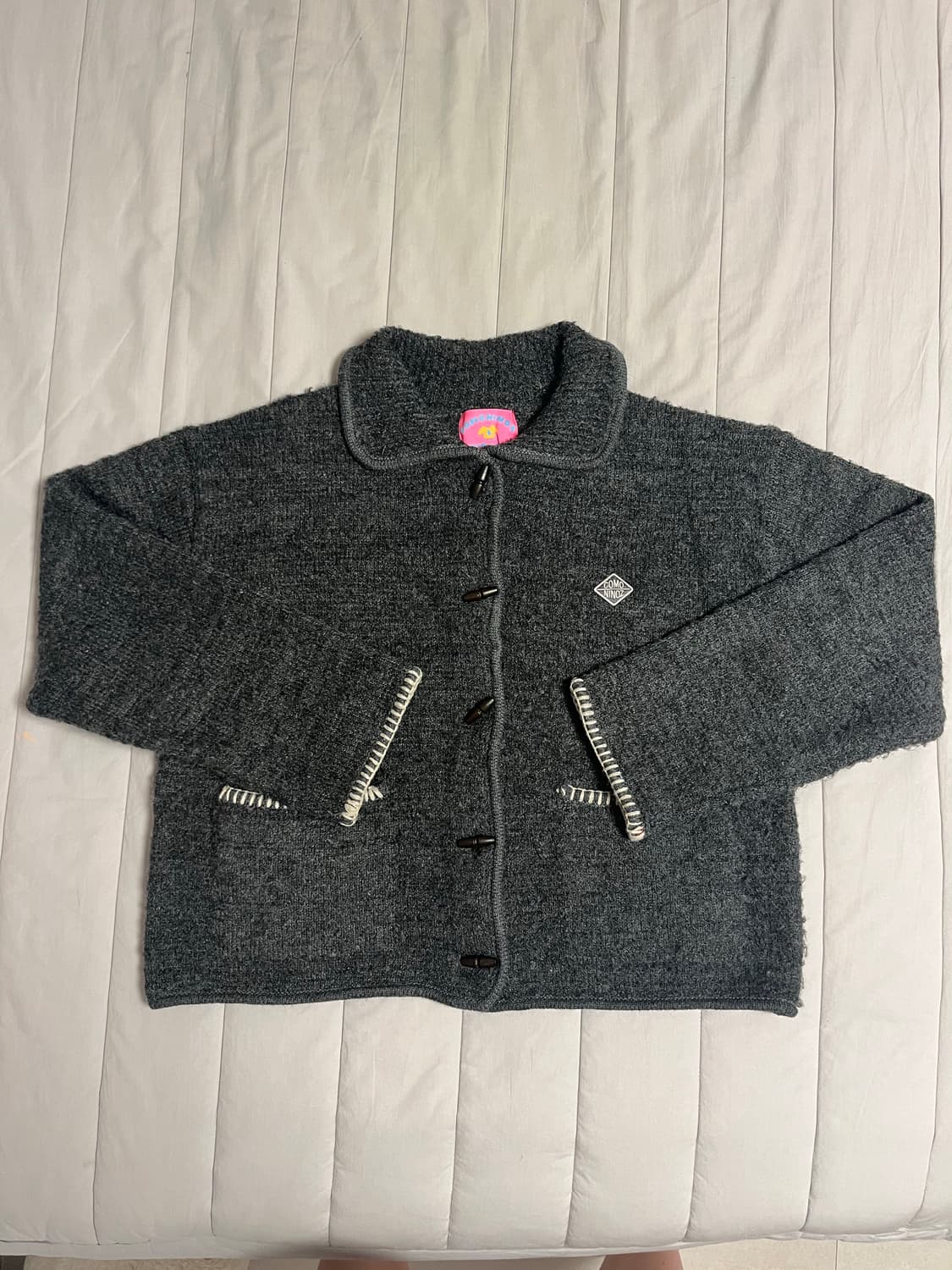 꼬모니노즈 부클 니트 가디건 W BOOKLE KNIT CARDIGAN 상품이미지3