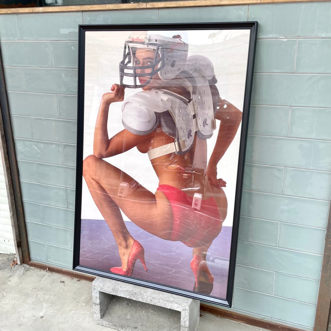 빈티지 풋볼 걸 포스터 63x94 상품이미지1