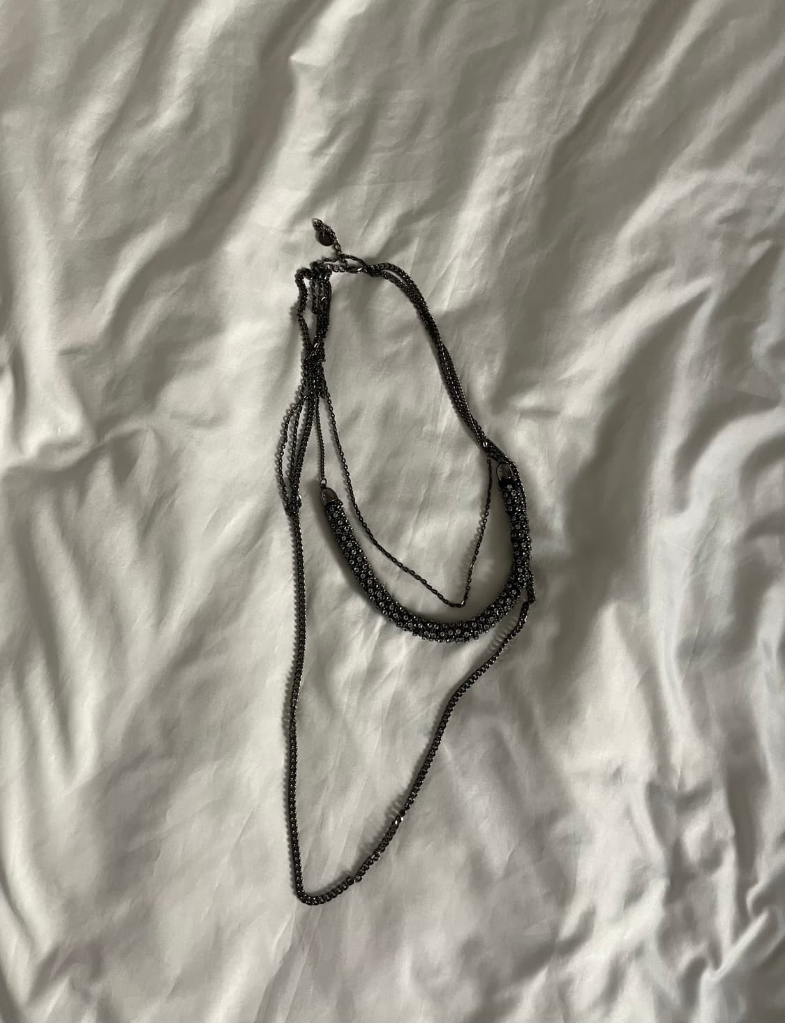 빈티지 큐빅 레이어드 목걸이 상품이미지3