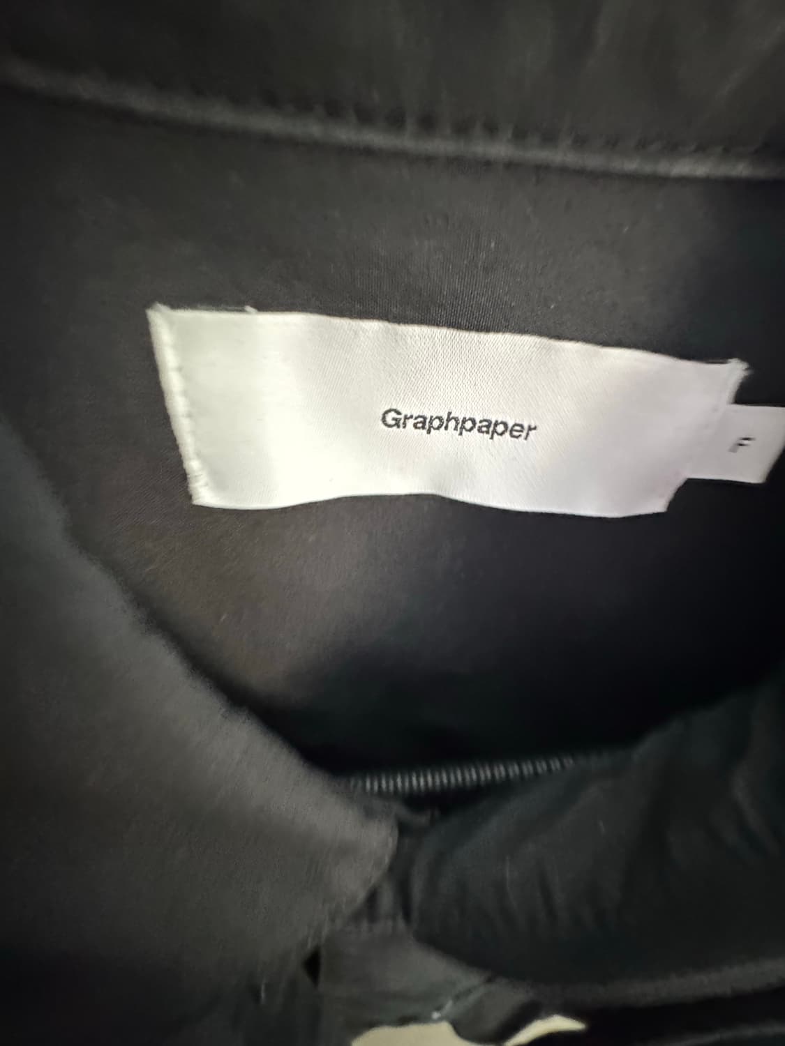 그라프페이퍼 오버사이즈 셔츠 블랙 상품이미지2